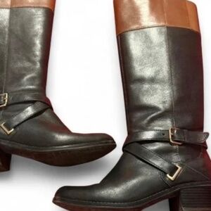Bandolino Black and Brown Riding Boots size 8.5M